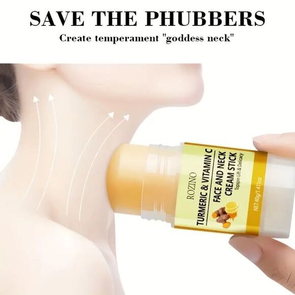 Turmeric & Vitamin C Face and Neck Cream Stick - Yellow Turmeric Hydrating Face - Picture 5 of 10